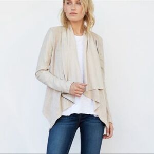 Blanc Nyc faux leather and suede jacket